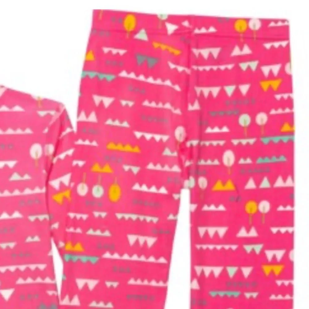 Eddie Bauer 2T Toddler Girl Azalea Pink Long Sleeve Jogger Pants Cotton PJ Set